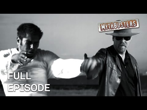 Bullet Impact Blast: Can Gunfire Send You Flying? | MythBusters | S2 E12 | Full Episode