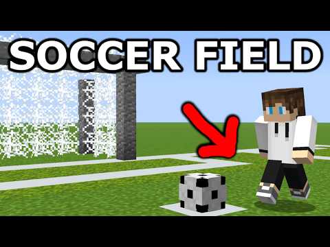 Minecraft: 15+ Soccer/Football Build Hacks!