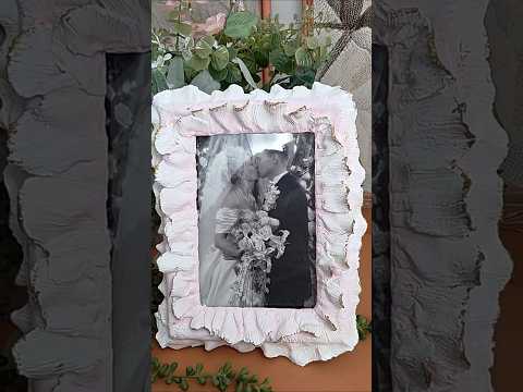 Thrifted Frame Makeover #1/ High End Coral Look