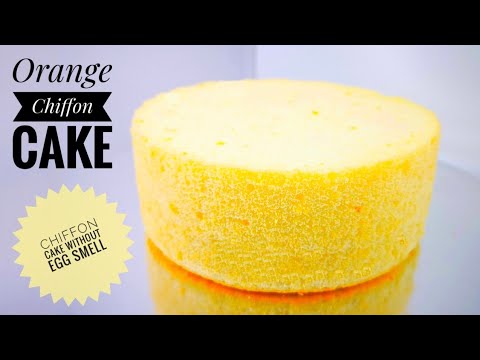 Orange Chiffon Cake | Chiffon Cake Without Egg Smell | How To Remove Egg Smell In Cake|Bake and Toss