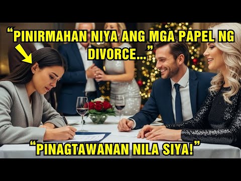Sa luha pinirmahan niya ang papeles ng diborsyo sa Christmas party—HINDI ALAM NA SIYA ANG BILYONARYO