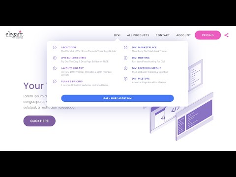 Recreating Elegant Themes Menu - DiviMenus
