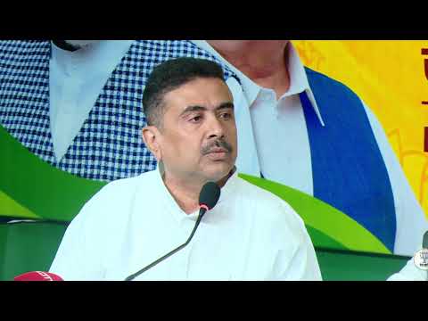 Press Conference by Samik Bhattacharya and Suvendu Adhikari at Salt Lake BJP Party Office.