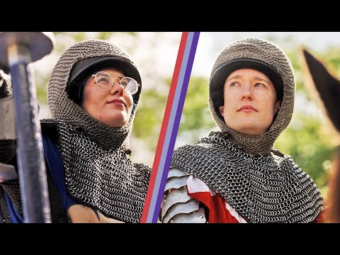 I've never ridden a horse, but we're trying jousting anyway.