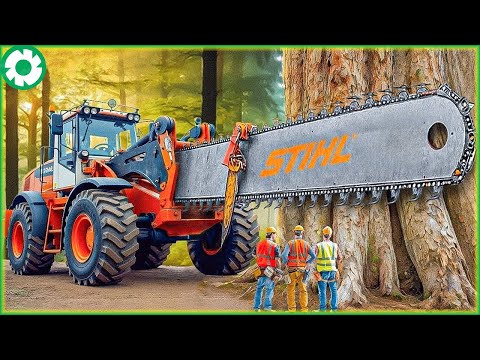 89 Extreme Dangerous Fast Chainsaw Cut Tree Machines | Biggest Heavy Machinery Machines - The Engine