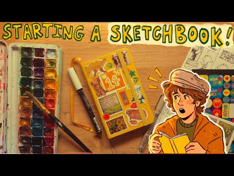 Starting a new sketchbook!! ✏️📒