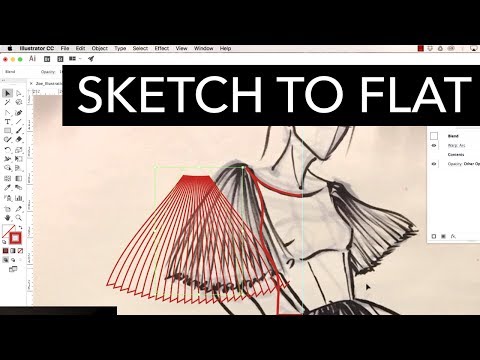 Collab: Sew Heidi Flats Zoe's Sketch in Adobe Illustrator