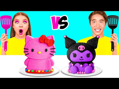 أنا مقابل جدتي في تحدي تزيين الكيك | معركة الصالحة للأكل