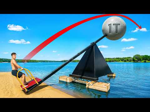 I Built a 30ft CATAPULT to Launch Myself
