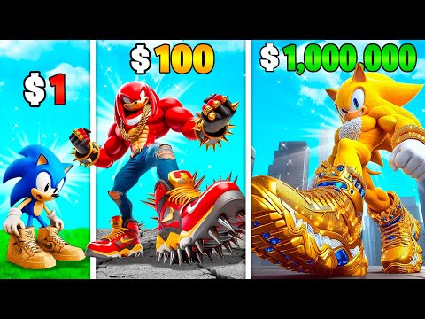 $1 to $1,000,000 SONIC Shoes in GTA 5