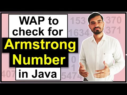 Program To Check for Armstrong Number in Java by Deepak