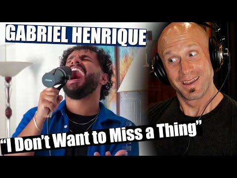 First time hearing Gabriel Henrique "I Don't Want to Miss a Thing" - Aerosmith (Vocal Analysis)