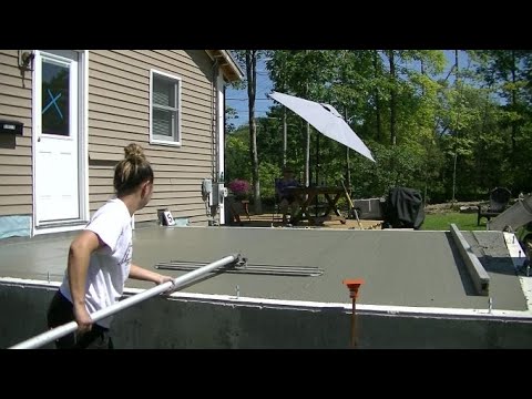 DIY Concrete Floor for a House Addition (Complete Pouring and Finishing)