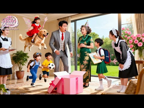 CEO's Mommy Wished Her Son Had A Child, But Opening The Gift Box Revealed 5 Adorable Genius Babies!