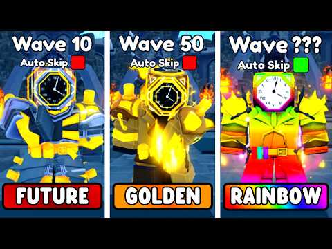 FUTURE VS GOLDEN VS RAINBOW FUTURE LARGE CLOCKMAN! (Toilet Tower Defense)