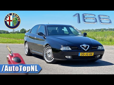 2000 ALFA ROMEO 166 3.0 V6 REVIEW on AUTOBAHN [NO SPEED LIMIT] by AutoTopNL