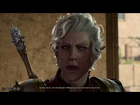 Astarion gets protective over you when meeting Araj again (Astarion Romance) - Baldur's Gate 3