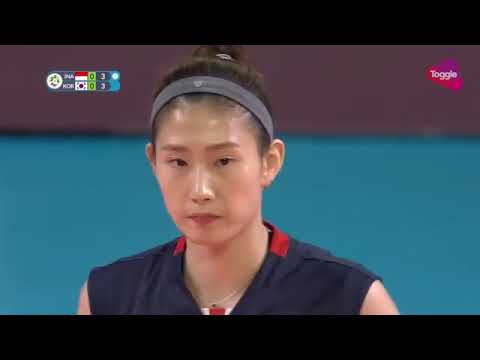 Volley ball putri Indonesia Vs Korea..