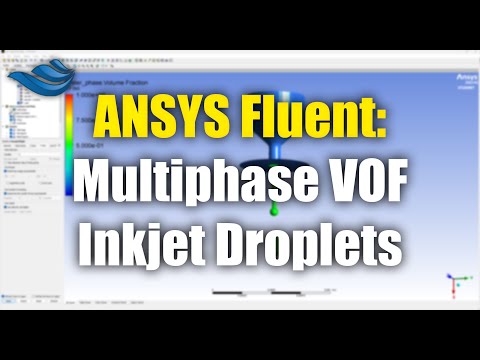 ANSYS Fluent: Multiphase VOF Inkjet Droplet Generation | Tutorial