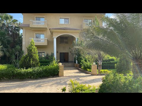 فيلا جميلة جدا علي طريق المنصوريه تبعد عن الاسفلت حوالي 200متر ارضية انتر اوك  مدخل خاص بمجموعة فلل