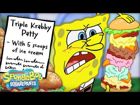 24 Ways to Order A Krabby Patty 🍔 | SpongeBob