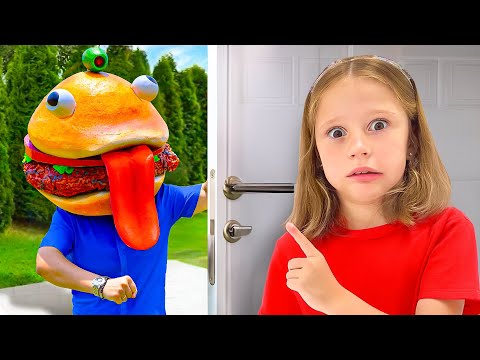 Nastya and dad VS garbage Challenge