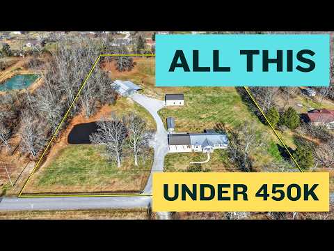5 Acre Mini-Farm with Home, Shop, Barn & She-Shed for under $450K