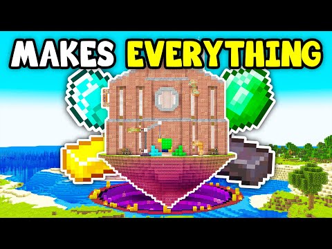 I Built an EVERYTHING Factory in Minecraft Hardcore!