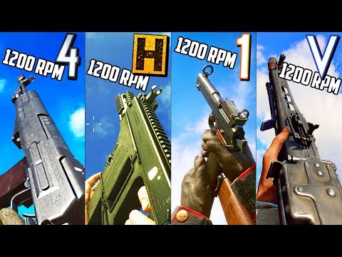 Playing with the FASTEST Rate-of-Fire Guns in different Battlefield games...