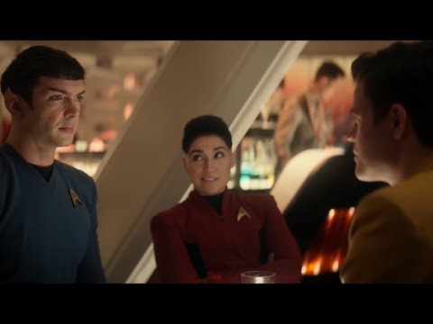 Spock and Kirk mind meld and have perfect synchronicity - Star Trek Strange New Worlds S03E10