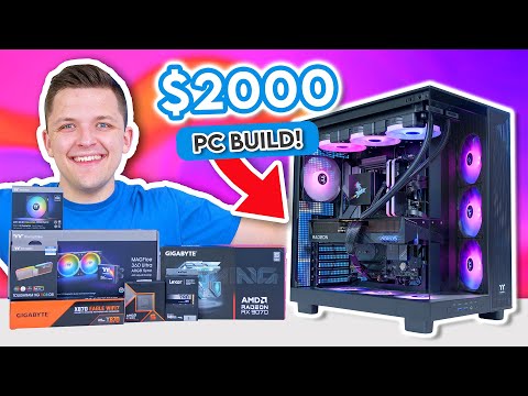 Best $2000 Gaming PC Build 2025! 🙌 [Full Build Guide w/ 4K Benchmarks]