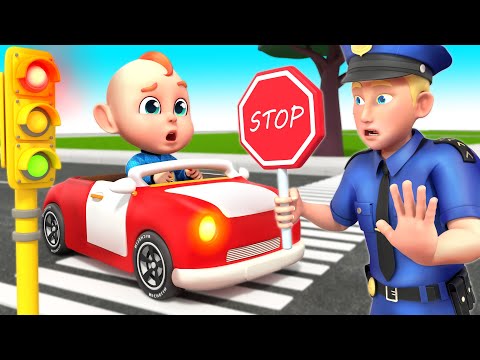 Baby Learns Traffic Rules๐ฆ | Fun Play Safe Song for Kids | Nursery Rhymes & Kids Song