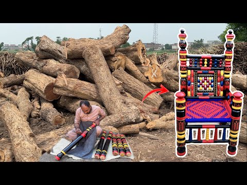 Watch How Traditional Pakistani Chairs Are Crafted – Unbelievable Handicraft Woodworking Skills!