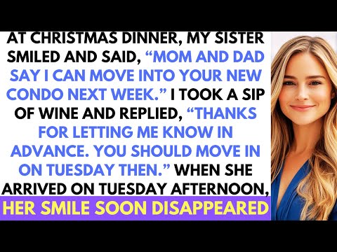 At Christmas Dinner, Lazy Sister Announced She Was Moving Into My New Apartment; I Had Other Plans.