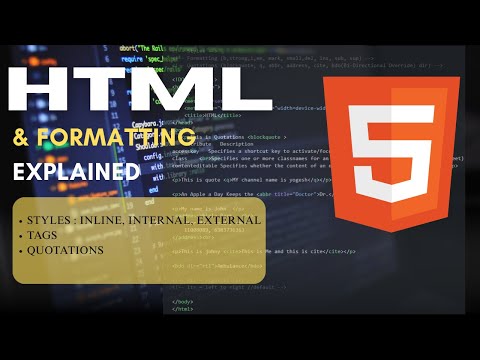 HTML Styles & Formatting Explained 🔥 | Inline, Internal, External | Tags, Quotes, Examples
