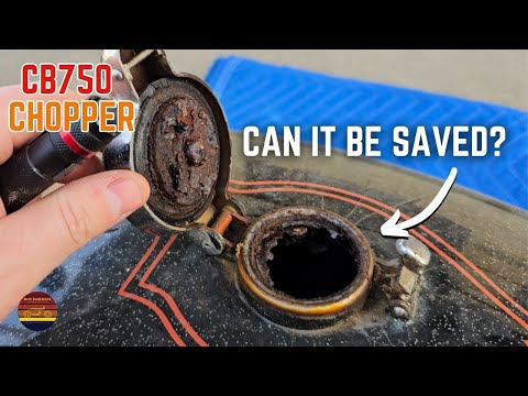 Removing Fuel Tank Rust With A Chain And Vinegar AMAZING RESULTS!