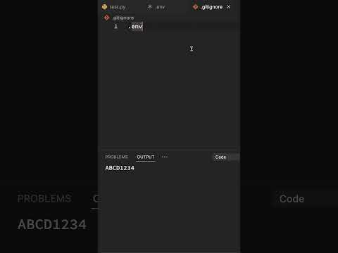 Python Quick Tip: Secure Passwords and Sensitive Info with DotEnv #Shorts #Python #Programming