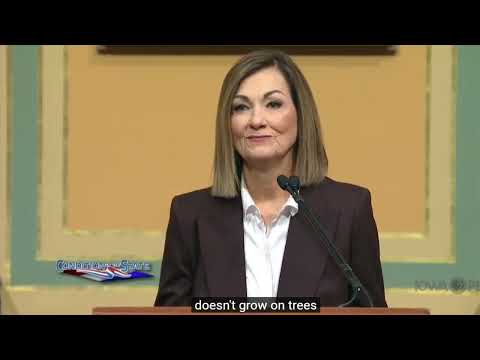 Gov. Kim Reynolds calls for Iowa property tax cuts during 2026 'State of the Condition' address