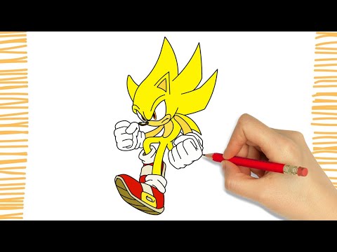 How to Draw SUPER SONIC X I Easy