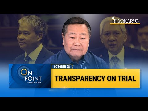 On Point: Transparency on Trial: Antonio Carpio on the 'Secret' Martires Ruling