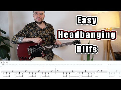 15 Easy Headbanging Riffs (with Tabs)