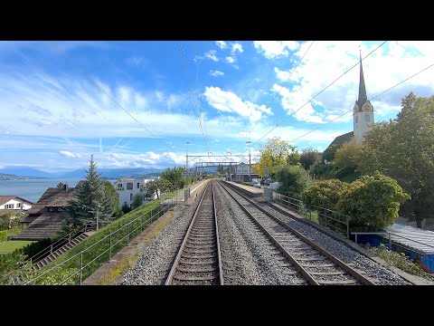 ★ 4K 🇨🇭 Zürich HB - Luzern cab ride, Switzerland [09.2019] Führerstandsmitfahrt