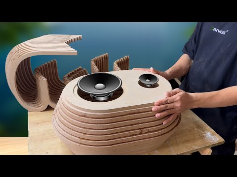 Turn MDF Wood into a powerful Bluetooth speaker box