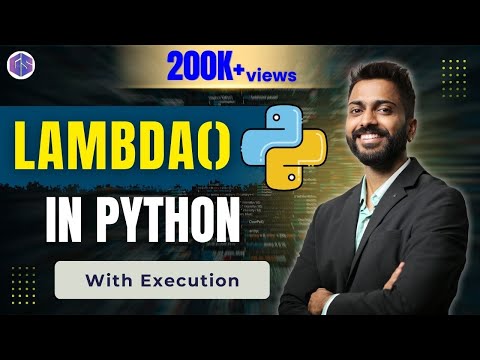 Lec-65: Lambda() Function in Python 🐍 with execution 👩‍💻