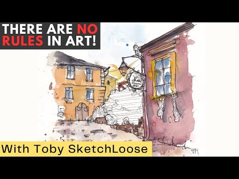 Break the Rules and Paint Stunning Art - Easy Watercolor Sketching Tutorial for Beginners