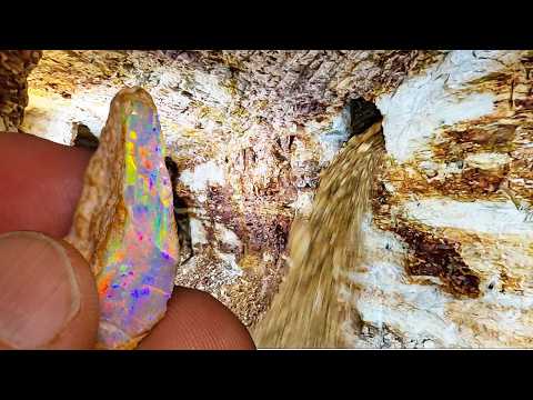 Opal Hunters gave me a rough opal to cut