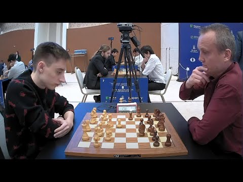 Daniil Dubov  2763 vs. Timur Gareyev  2569 / FIDE World Blitz 2023 / "parking" problem in last move