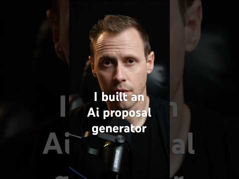 I Built My Own Ai Proposal Generator