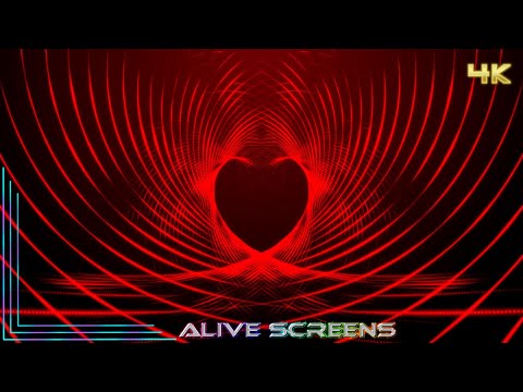 Subtle Red Heart Valentine Day 4K UHD Ambient Background Screen