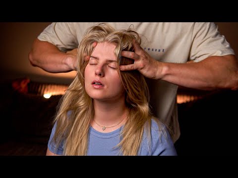 ASMR | Relaxing Head, Nape & Back Tapping Massage for Deep Sleep 💤